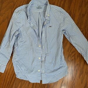 Vineyard Vines Light Blue Checkered Shirt